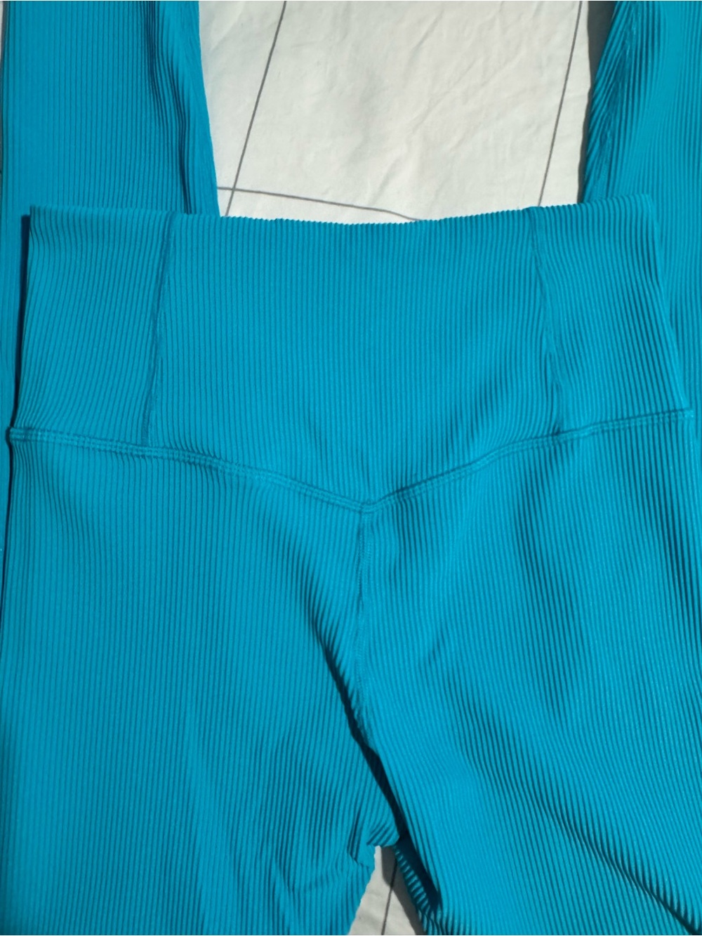 Athleta Aqua Ribbed Elation high waist tights - Picture 4 of 4